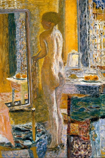 Nude with mirror (Nu au miroir) , 1931. Creator: Bonnard, Pierre (1867-1947).