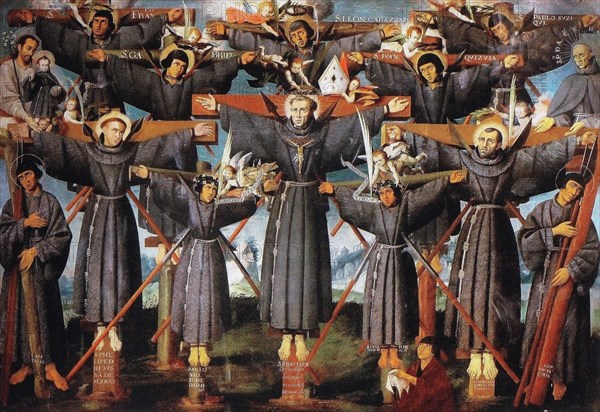 Martyrs of Nagasaki, c.1630. Creator: Pardo de Lagos, Lázaro (active 1630-1660).