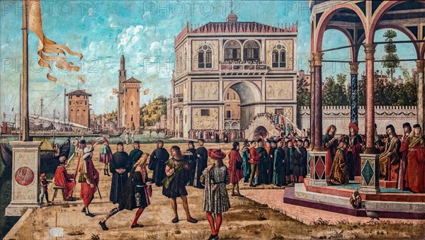 Return of the Ambassadors (The Legend of Saint Ursula), 1495-1500. Creator: Carpaccio, Vittore (1460-1526).