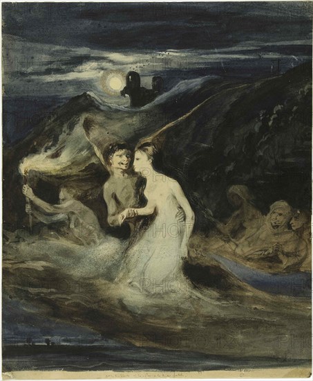 Les Fantômes, 1829. Creator: Boulanger, Louis Candide (1806-1867).