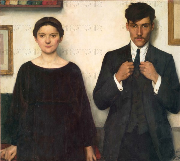 Pierre et Valentine, 1925. Creator: Devambez, André Victor Édouard (1867-1943).