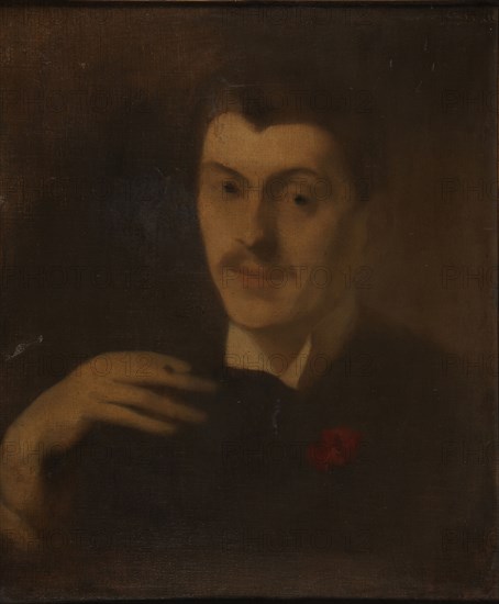 Portrait of Pol Neveux (1865-1939), End of 19th cen.. Creator: Carrière, Eugène (1849-1906).