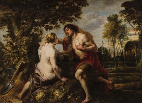 Vertumnus and Pomona, 1638. Creator: Jordaens, Jacob (1593-1678).