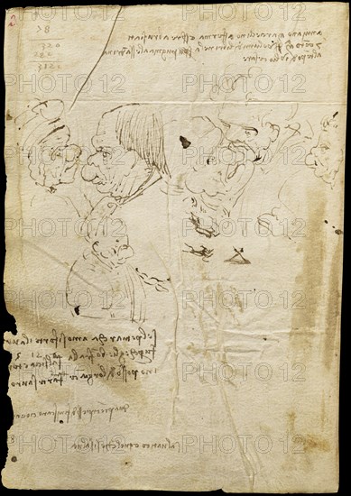 Page of the Codex Trivulzianus, Last quarter of 15th cen.. Creator: Leonardo da Vinci (1452-1519).