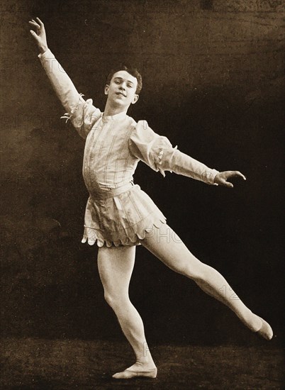 Vaslav Nijinsky in the Diaghilev's first Paris "Saison Russe" , 1909. Creator: Anonymous.