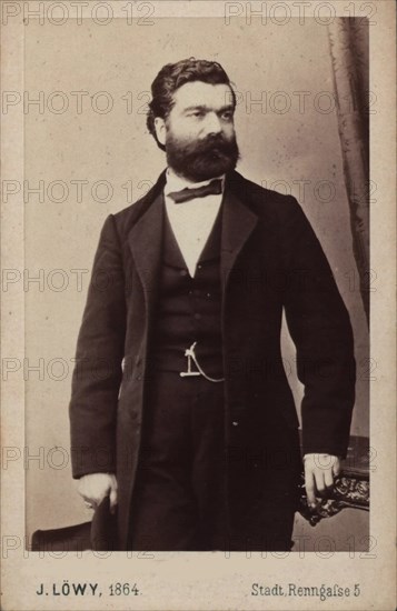 Portrait of the conductor and composer Matteo Salvi (1816-1887), 1864. Creator: Löwy, Josef (1834-1902).