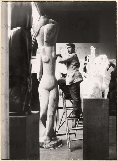 Portrait of Ossip Zadkine (1888-1967), ca 1928-1930. Creator: Anonymous.