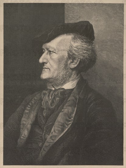 Portrait of the Composer Richard Wagner (1813-1883), 1875. Creator: Anonymous.