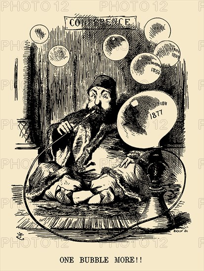 One Bubble More!! (From Punch Magazine) , 1877. Creator: Tenniel, Sir John (1820-1914).