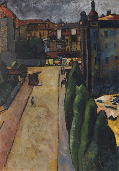 Streetscape I, 1913. Creator: Kanoldt, Alexander (1881-1939).