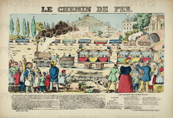 The railroad, 1838. Creator: Pellerin, Jean-Charles (1756-1836).