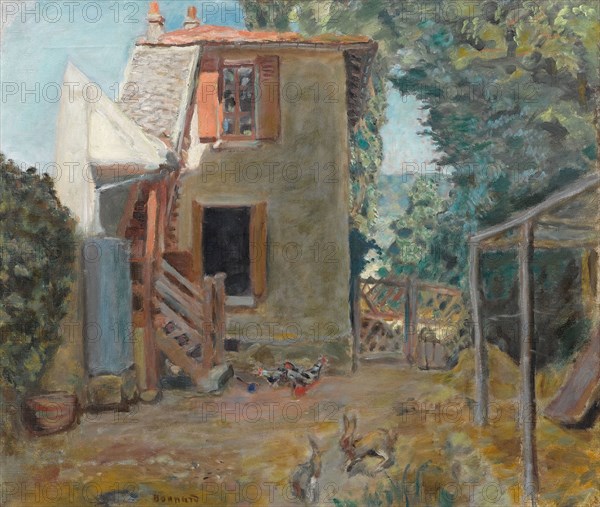 Maison de la Mère du Peintre Roussel à L'Étang-La-Ville , c. 1903. Creator: Bonnard, Pierre (1867-1947).