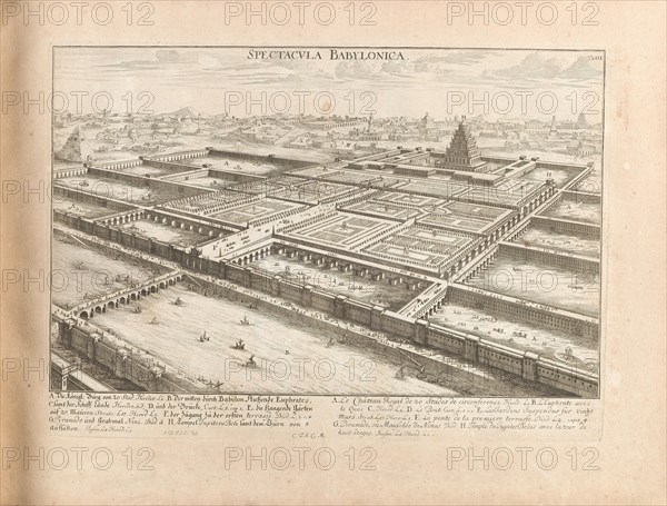 Ancient Babylon. From "Entwurff einer historischen Architektur", 1725. Creator: Fischer von Erlach, Johann Bernhard (1656-1723).