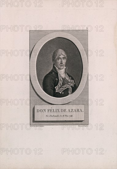 Portrait of Félix de Azara y Perera (1746-1821), 1806. Creator: Rodríguez Onofre, Antonio (1765-ca. 1825).
