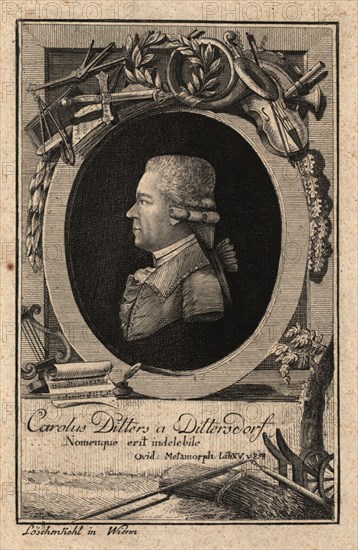 Portrait of the composer Carl Ditters von Dittersdorf (1739-1799), 1786. Creator: Loeschenkohl, Johann Hieronymus (1753-1807).