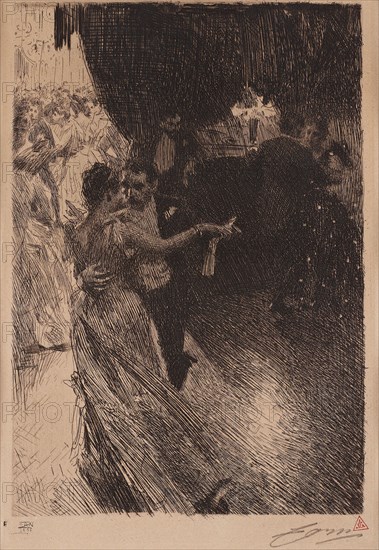 The Waltz, 1891. Creator: Zorn, Anders Leonard (1860-1920).
