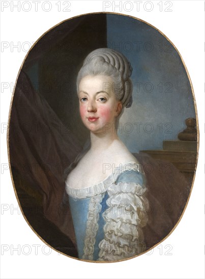 Portrait of Archduchess Maria Antonia of Austria (1755-1793), the later Queen Marie..., ca 1770. Creator: Duplessis, Joseph-Siffred (1725-1802).