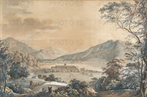 View towards the Tegernsee Abbey. Creator: Dillis, Johann Georg von (1759-1841).