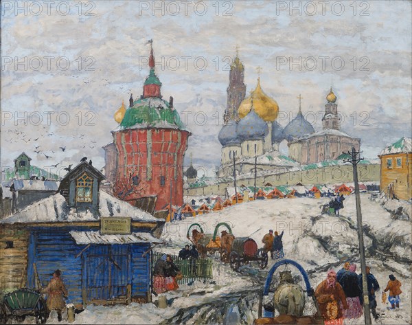 The Trinity Lavra of St. Sergius, 1916. Creator: Gorbatov, Konstantin Ivanovich (1876-1945).