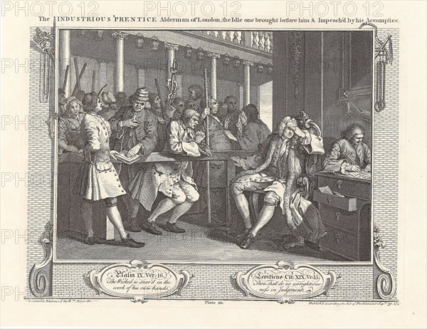 Series "Industry and Idleness", Plate 10: The Industrious 'Prentice Alderman of London..., 1747. Creator: Hogarth, William (1697-1764).