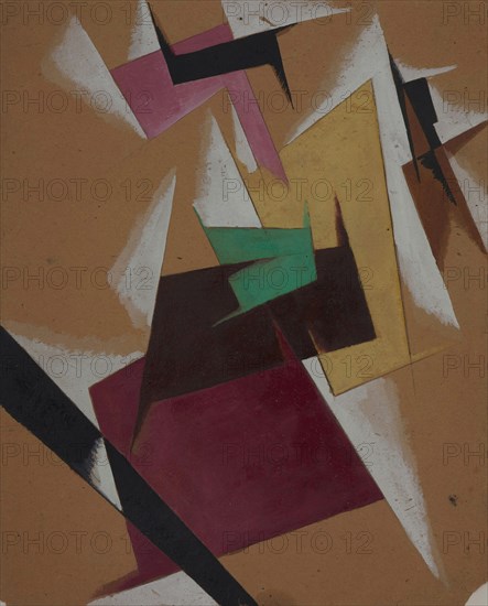 Composition, 1921. Creator: Popova, Lyubov Sergeyevna (1889-1924).