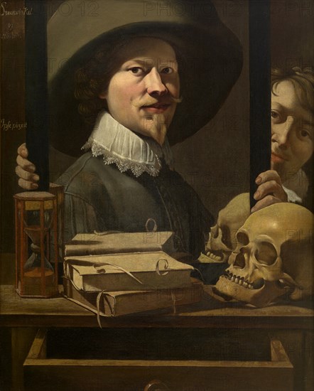 Vanitas Self-Portrait, 1679-1681. Creator: Steenwinckel, Antonie van (active 1671-1688).