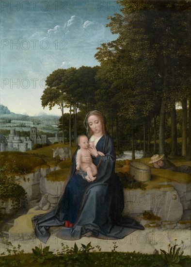 The Rest on the Flight into Egypt. Creator: David, Gerard (ca. 1460-1523).