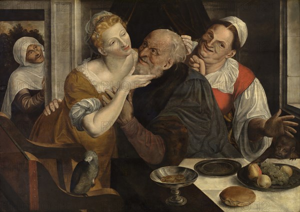 The Ill matched Couple, 16th century. Creator: Massys (Matsys), Jan (1510-1575).