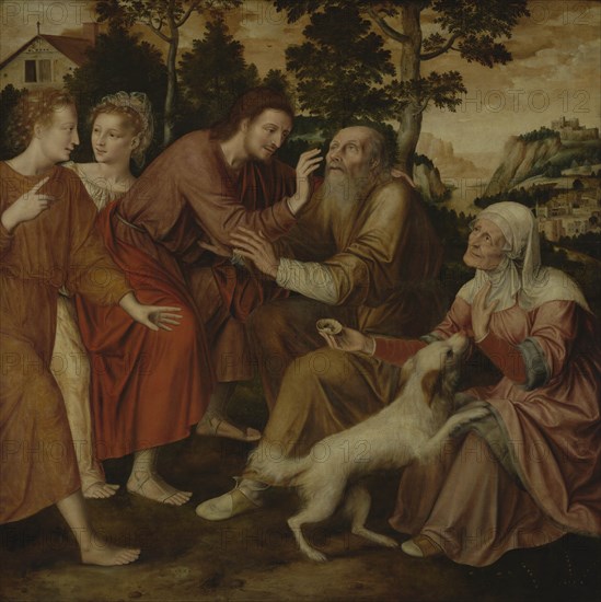 The Healing of Tobit. Creator: Massys (Matsys), Jan (1510-1575).