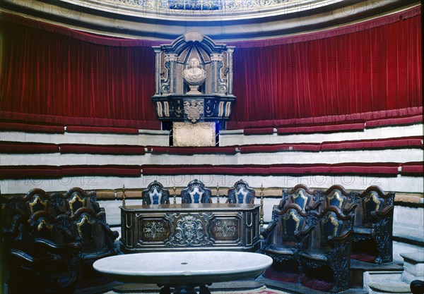 Royal Academy of Surgery and Medicine, interior of the circular hall, 1761. Creator: Ventura Rodriguez (1717-1785).