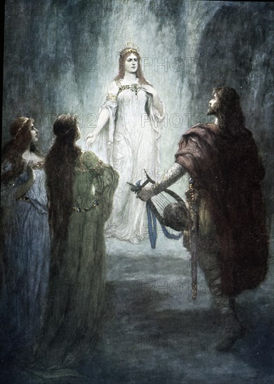 Scene from Richard Wagner's 'The Fairies', composed in 1834, 1908. Creator: Leeke, Ferdinand (1859-1923).