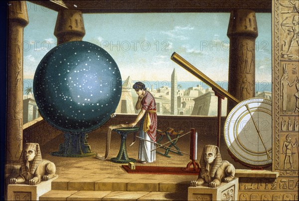 Ptolemy, Claudius (90 - 168), Greek astronomer, mathematician and geographer,  Alexandria..., 1883. Creator: Unknown.