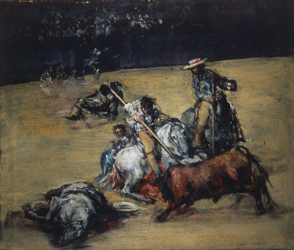 Bullfight, after 1825. Creator: Anonymous, follower of Francisco de Goya.