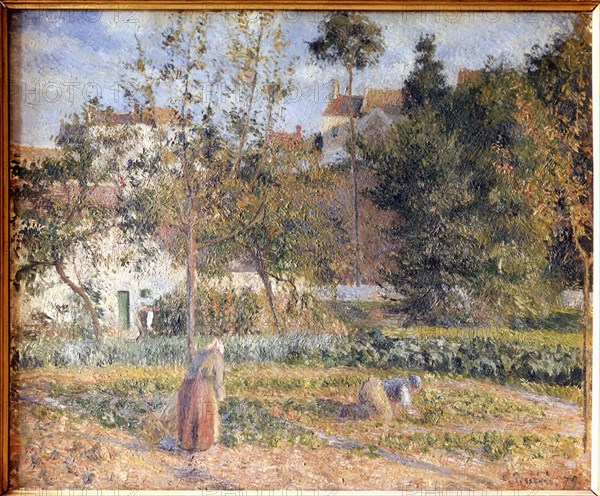 'Potager Garden at l'Ermitage Pontoise', 19th century. Creator: Pissarro, Camille (1830 - 1903).