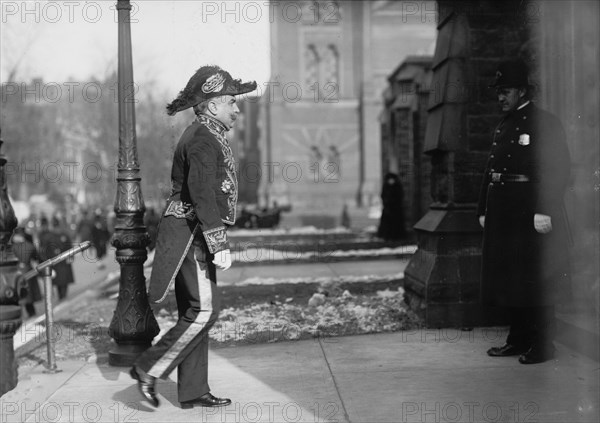 Señor Don Anibal Cruz, Ambassador from Chile - His Funeral at St. Patrick's Church..., 1910. Creator: Harris & Ewing.