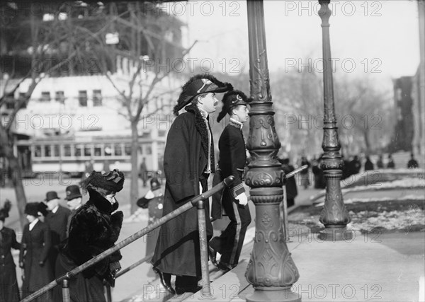 Señor Don Anibal Cruz, Ambassador from Chile - His Funeral at St. Patrick's Church..., 1910. Creator: Harris & Ewing.