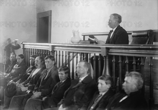 Feud - Scenes in Virginia Mountain Town at Trial After Feud, 1912. Creator: Harris & Ewing.