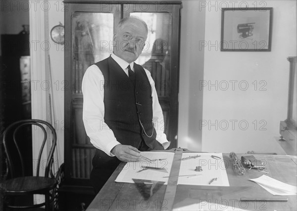 Ernest George Fischer, Chief of Instrument Division, Coastal Geodetic Survey, 1914. Creator: Harris & Ewing.