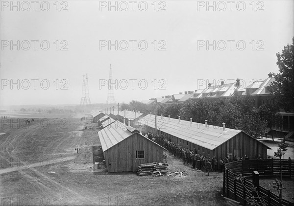 Fort McHenry - Groups, 1917. Creator: Harris & Ewing.