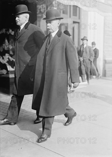 James S. Harlan, Commissioner, I.C.C. Left, with C. C. Mcchord, 1913. Creator: Harris & Ewing.