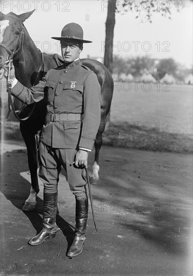 Major William M. Hoge Jr., Major, U.S.A., at Washington Barracks, 1917. Creator: Harris & Ewing.