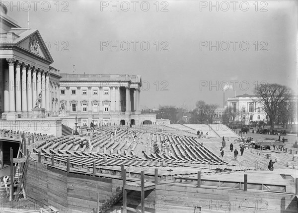Inaugural Stands at Capitol, 1913. Creator: Harris & Ewing.