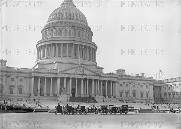 Inaugural Stands at Capitol, 1917. Creator: Harris & Ewing.