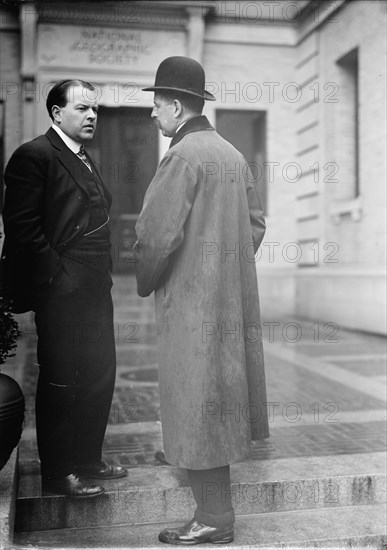 Dr. John Oliver Laforce [sic], Asst. Ed. Dir., National Geographic Society...with F.E. Johnson, 1913 Creator: Harris & Ewing.