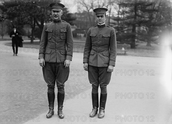 Maj. Gen. Peyton C. March, U.S.A., Chief of Staff, left, 1918. Creator: Harris & Ewing.