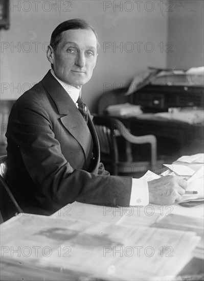 William Gibbs McAdoo, Secretary of The Treasury, at Desk, 1918. Creator: Harris & Ewing.