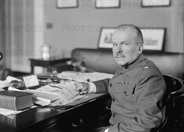 Col. Frank McIntyre, U.S.A. Bureau of Insular Affairs, Snap, Maj. Gen., 1917. Creator: Harris & Ewing.