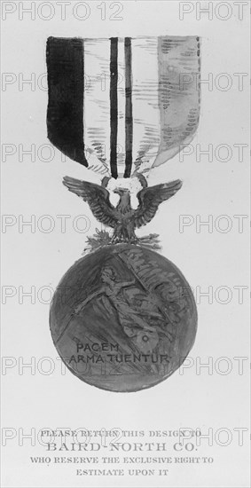 Medals, Decorations, Etc. - Medal Submitted By Baird-North Co., 1917. Creator: Harris & Ewing.