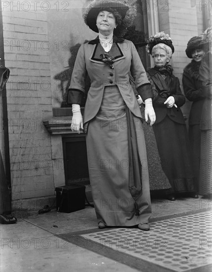 Mrs. Woodrow Wilson at 1st Breakfast, 1913. Creator: Harris & Ewing.