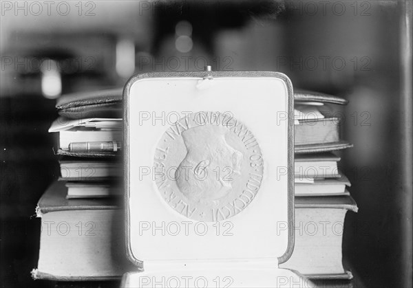 Nobel Peace Prize - The Medal, 1913. Creator: Harris & Ewing.